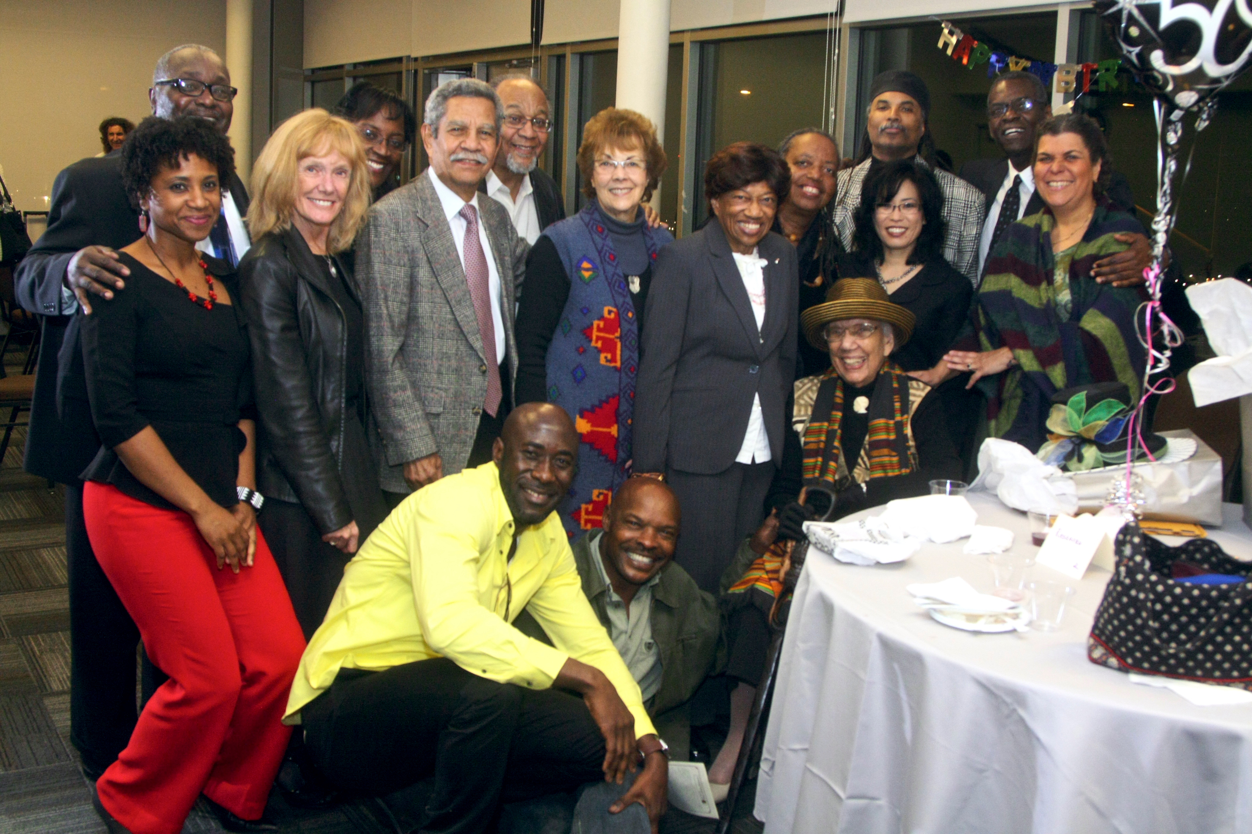 Group photo at the Anita Mackey Birthday Celebration