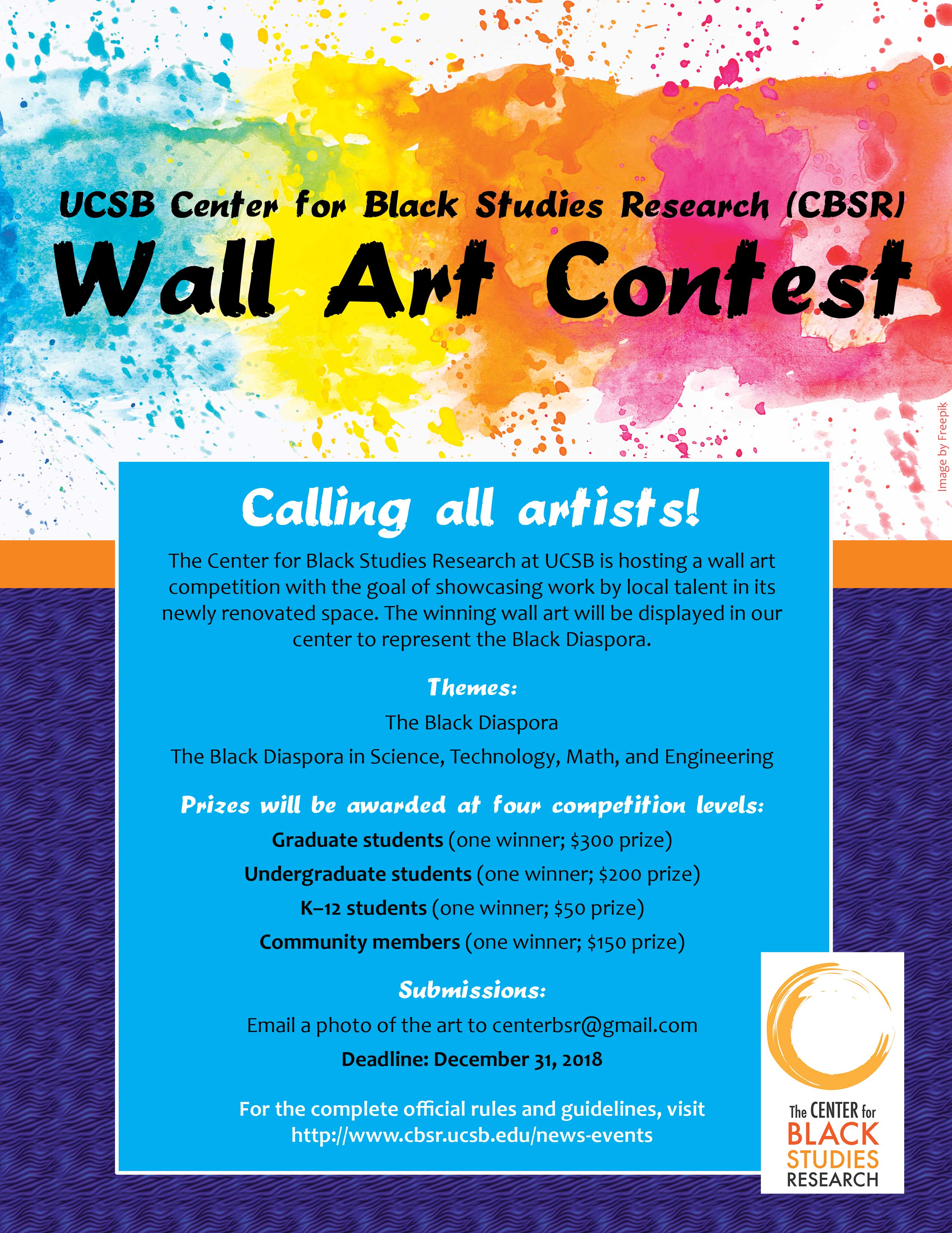 CBSR Wall Art Contest Flyer 