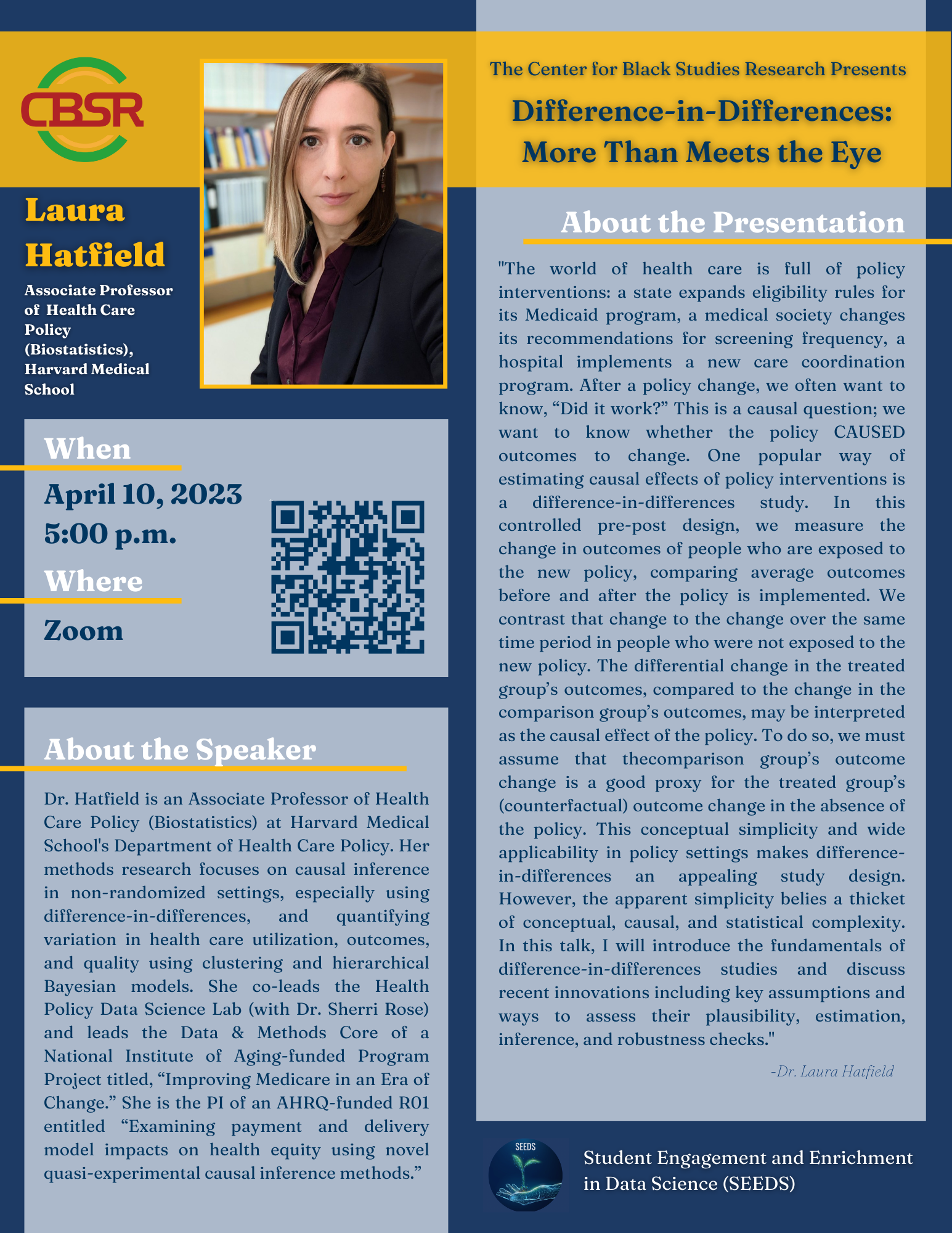 Difference-in-Differences: More than Meets the Eye event flyer