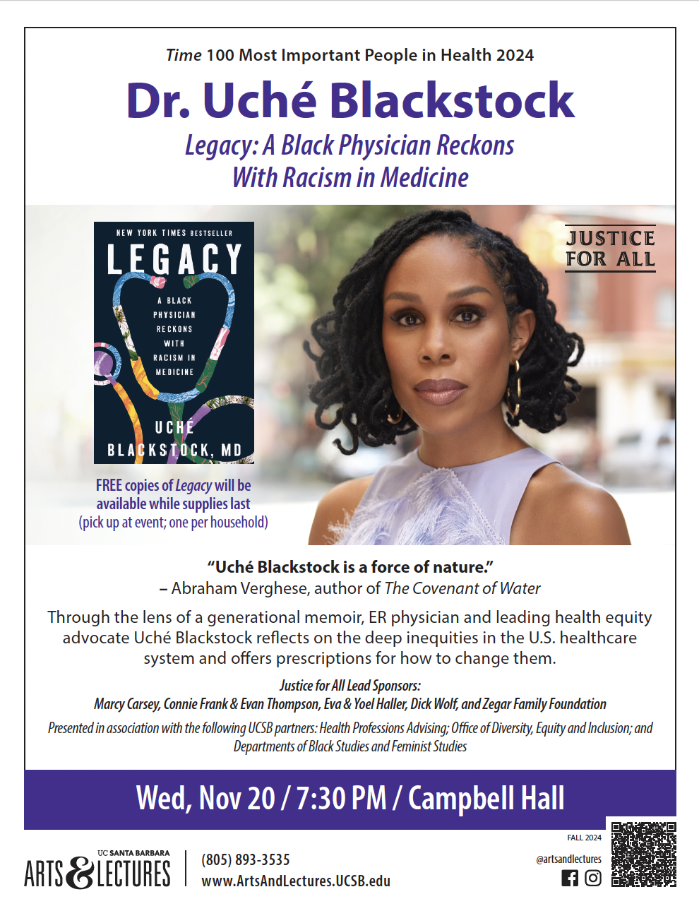  Justice for All Series: Dr. Uche Blackstock poster