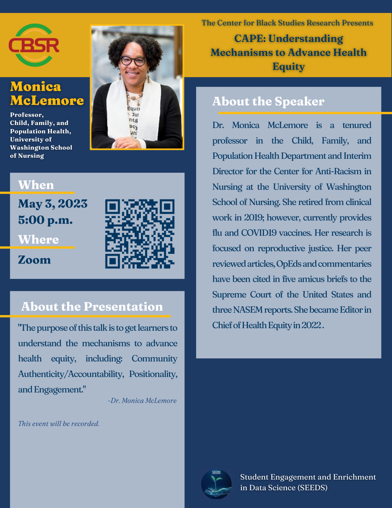 CAPE: Understanding Mechanisms to Advance Health Equity flyer