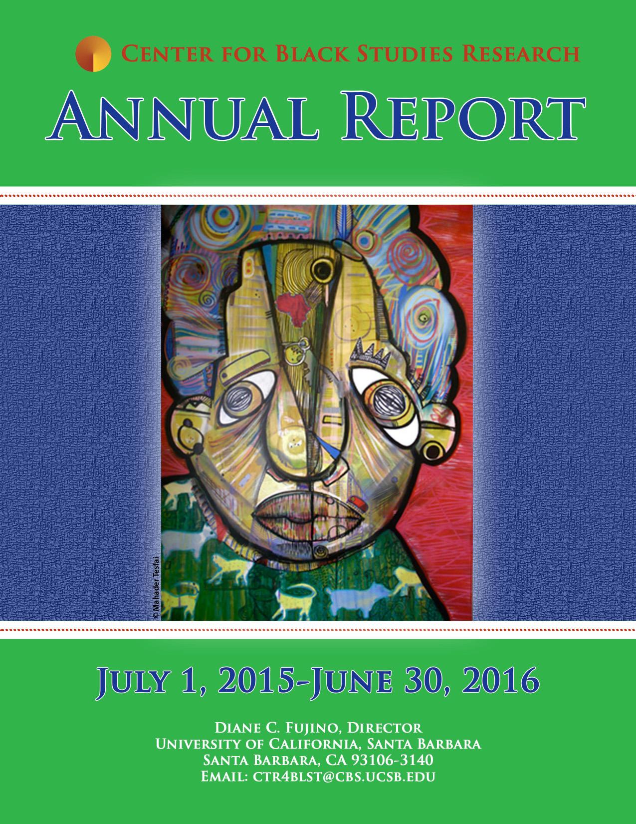CBSR 2015–2016 Annual Report Cover